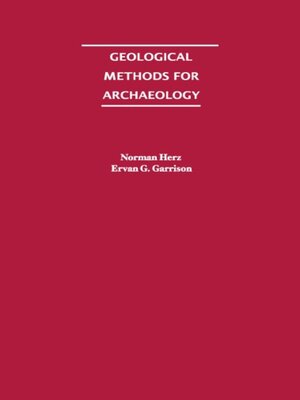 cover image of Geological Methods for Archaeology
